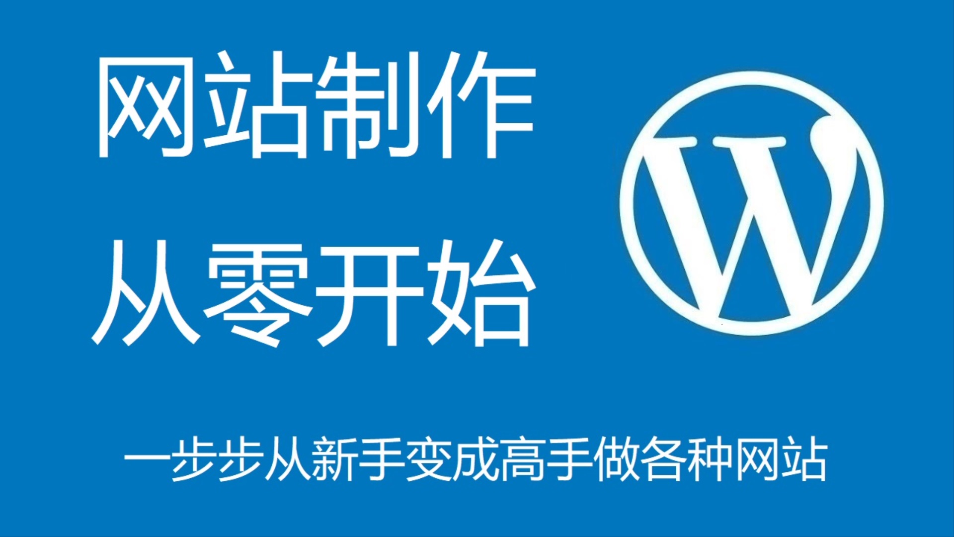 零基础1小时45分钟制作高端网站教程, 一步步从新手变成高手做各种网站 (WordPress建站.jpg